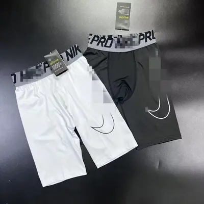 美式紧身裤男高弹训练裤薄款健身跑步篮球短裤透气速干运动五分裤