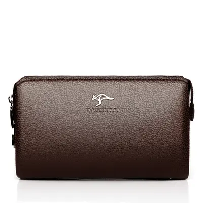 Men's Clutch Bag, Large Capacity, Combination Lock, Removable Wrist Strap - 7