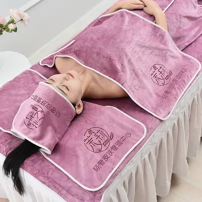 Güzellik salonu havlu seti, 5 parça, banyo ve terapi havlusu - 13