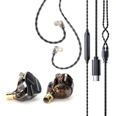 CC-DB-0206 hybrid HiFi kulaklık, kablolu, mikrofon, cep telefonu