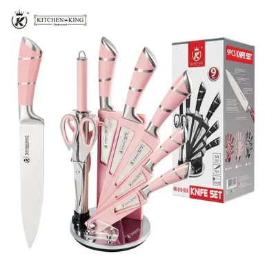 Stainless steel chef knife set, 6-piece - 8