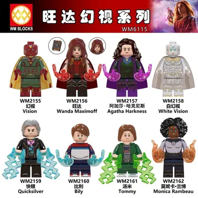 外贸货品拼装积木WM6115外贸袋装拼装积木儿童玩具批发