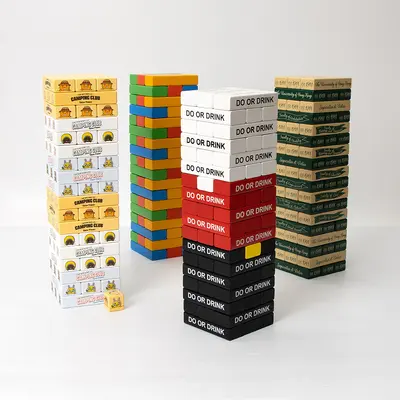Wooden Stacking Tower Blocks, Early Education Toy for Toddlers - 2