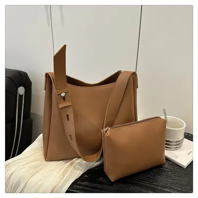 Große Damen-Pendlertasche, Mutter-Kind-Tasche, Vintage-Eimertasche - 9