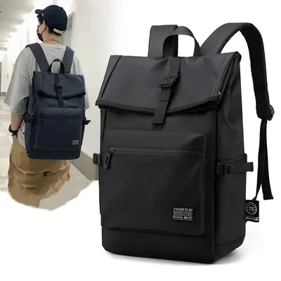 Simple Men's Backpack Lightweight Laptop Compatible Daily