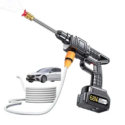 Cordless Lithium Battery High Pressure Car Washer with Water Gun, Household and Commercial - 5