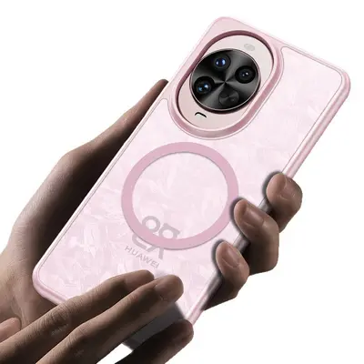 Huawei nova 16 Ultra mat ve nova 15 Pro şeffaf hava yastıklı manyetik kılıf