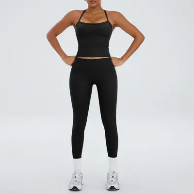8519 Yoga Wear Set, Quick-Dry Women's Running and Fitness Clothing - 13