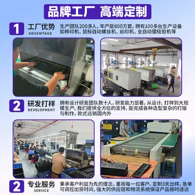 发光鼠标游戏电竞轻便电脑笔记本台式耐用办公静音款有线鼠标现货 - 5