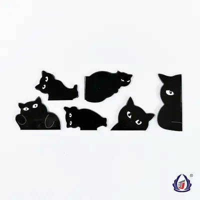 Black Cat Cute Magnetic Bookmark Cat Lovers Gift Bookmark Student Teacher School Home Black Cat Gift Bookmark