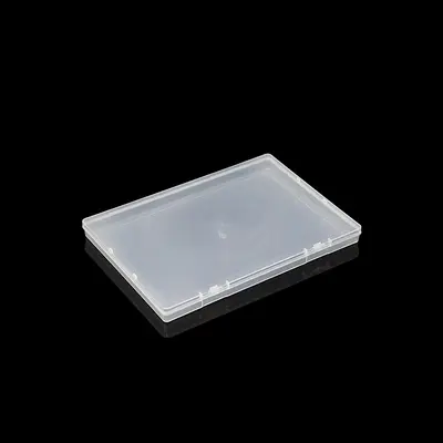Dikdörtgen plastik kutu PP şeffaf kutu kare ambalaj plastik kutu flip-top büyük depolama düz kutu sınır ötesi 1.7cm