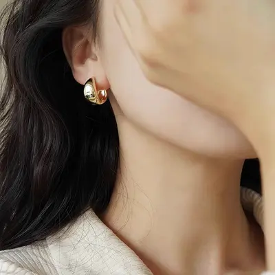 Seiko water drop ring ear studs, fashion design - 4