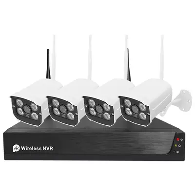 Tuya Wireless Smart 2 Megapixel HD Network Package NVR Manufacturer Wholesale 4-Piece Security Camera Set