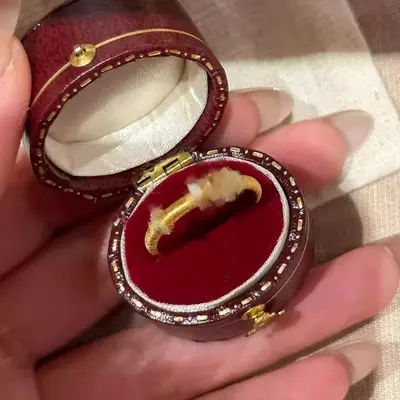Vintage elmas yüzük, glitter, ağır işçilik, retro - 11