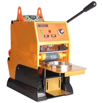 Semi-automatic cup sealing machine, hand-press