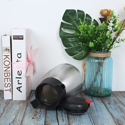 2 L Double-Wall Stainless Steel Vacuum Kettle with Gooseneck Spout