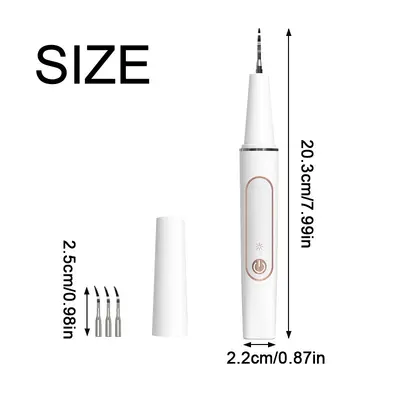High-frequency dental scaler, 5-level portable teeth cleaner
