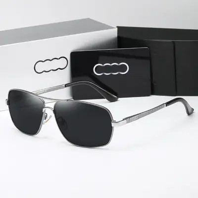Neue Herren-Sonnenbrille mit quadratischem Rahmen und Polarisierung, personalisierte Trend-Herren-Frühjahrsbügel-Sonnenbrille 557 Exportpopuläre Sonnenbrille
