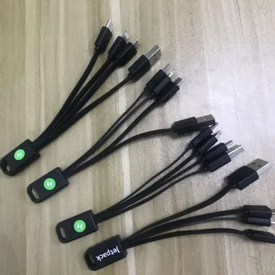 Üçü bir arada hızlı şarj kablosu, Type-C, multi