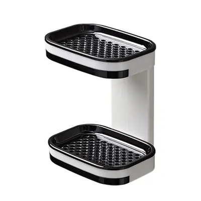 Hole-Free Double-Layer Soap Dish with Drainage for Bathroom - 6