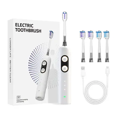 Cross-border supply S1 sonic electric toothbrush, fully automatic 3-mode cleaning, waterproof soft bristles S1 sonic electric toothbrush - 8