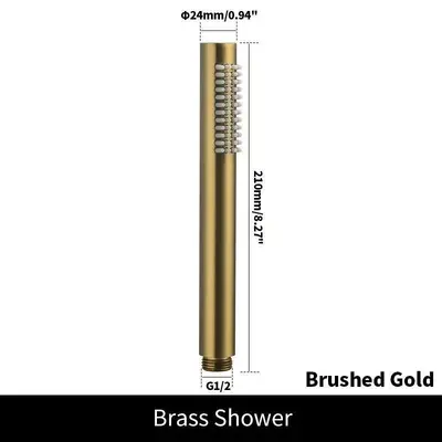 304 Concealed Shower Set, Wall-Mounted Hand Shower Set for Hotel Bathrooms - 11