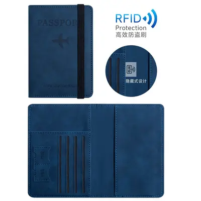 PU leather passport card holder, multi-card travel case - 8
