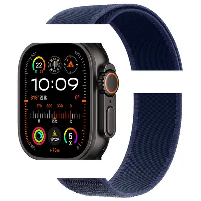 Apple Watch Naylon Örgü Kayış, Cırtlı, Apple Watch 10 Ultra 2 Uyumlu