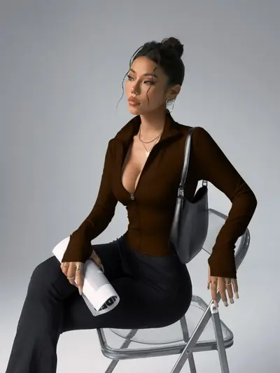 Women's Fitness Yoga Jacket Quick-Dry Autumn Top - 10
