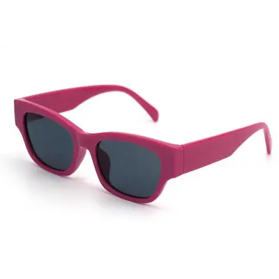 Women's Dopamine-Colored Printed Sunglasses, UV Protection, Square Frame - 5
