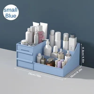 Schreibtisch-Aufbewahrungsbox Kosmetik-Aufbewahrungsbox Frisiertisch-Regal (FBA-kompatibel) Schlafsaal-Hautpflege-Organizer - 9