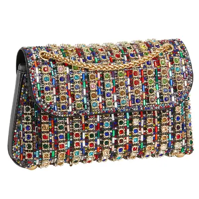 Damen-Abendtasche mit Strass, Partyhandtasche - 8