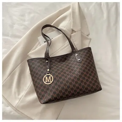 Printed Women's Tote Bag, Single-Shoulder Everyday Work Bag - 7