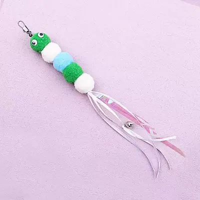 Retractable Cat Teaser Wand Set with Feathers and Bells - 10
