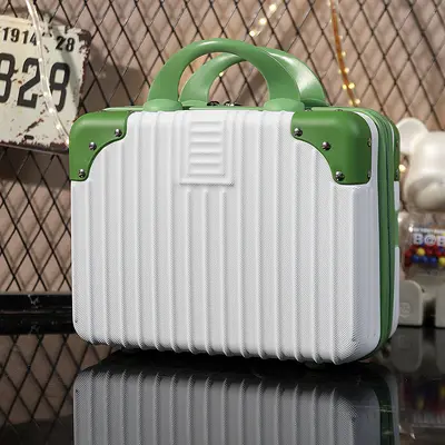 14-inch Retro Carry-On Case, Portable Makeup Case, Mini Suitcase - 2