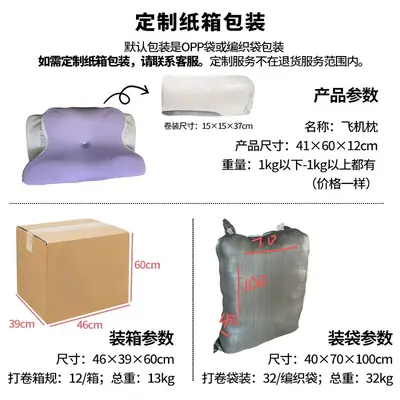 跨境亚马逊记忆棉飞机枕头成人专用护颈低枕助睡眠慢回弹侧睡枕头 - 11