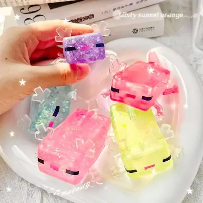 Aurora Colourful Axolotl Maltose Squishy Stress Relief Toy