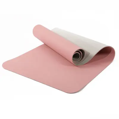 TPE Two-Color Thickened Non-Slip Yoga Mat Extended Fitness Mat Soundproof Jump Rope Floor Mat Home Dance Mat Wholesale - 8