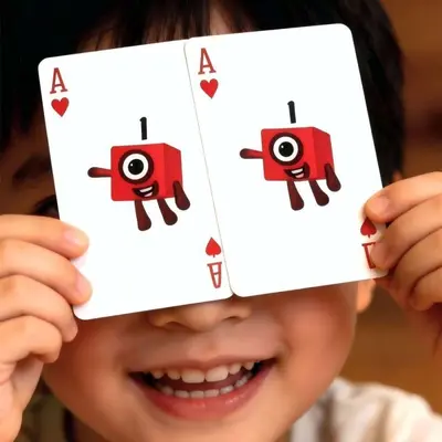 Kinder Zahlen-Lernkarten Englisch Mathe