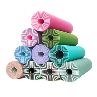 TPE-Yogamatte rutschfest verdickt vergrößert Herren-Fitnessmatte kundenspezifische Yogamatte Fabrik Schalldämmung Springseilmatte Großhandel - 6