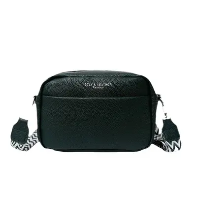 Small Square Crossbody Bag with Wide Shoulder Strap for Women - 6