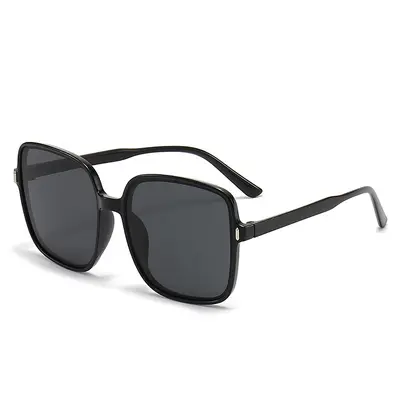 Women's Square Oversized Gradient Sunglasses with Metal Studs, UV Protection - 6