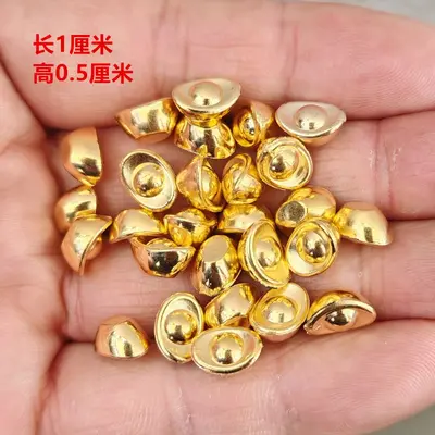 Kunststoff-Yuanbao-Goldbarren und Münzen, Bilderrahmen-Zubehör