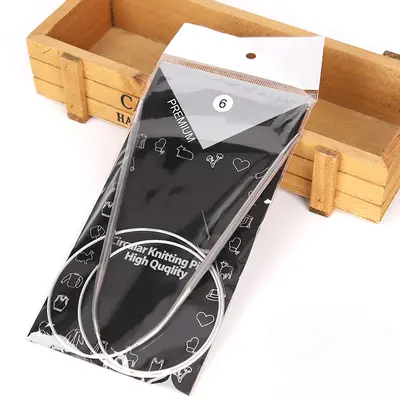 Stainless Steel Circular Knitting Needle Set - 7