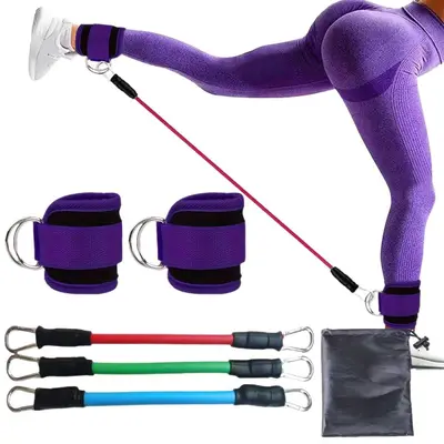 Ankle Resistance Band, Leg Lift and Glute Training Strap - 6