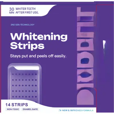 跨境dr dent purple teeth whitening牙贴呵护牙釉质层牙贴可定制 - 10