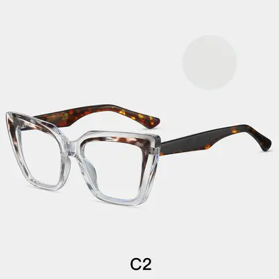 TR90 Square Blue Light Blocking Eyeglass Frame, Fashion Optical Frame - 7