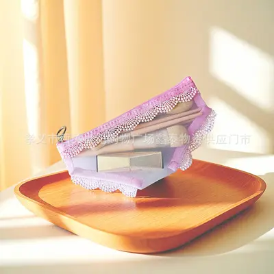 Pink Triangle Mesh Pencil Case Transparent Portable Compact Student Storage Bag INS Style Korean Trendy Fun Bag Korean Style - 7
