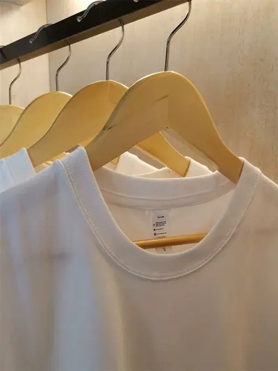 200 gr Japanese heavyweight pure cotton short sleeve unisex plain white men's blank t-shirt trend brand ins wholesale supply - 5
