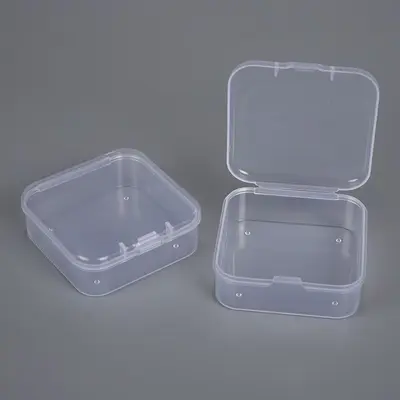 5.5cm Boncuk Kutusu Saklama Kutusu Özel Araç Kare Şeffaf Plastik Bölme Küçük Kutu Boncuk Kutusu - 4